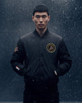 NBA LOS ANGELES LAKERS MEN'S PUFFER JACKET (BLACK) lifestyle
