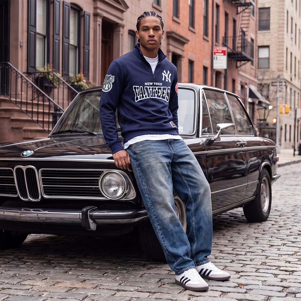 MLB NEW YORK YANKEES MEN'S SWEATERS (MIDNIGHT NAVY)