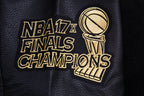 NBA LOS ANGELES LAKERS BLACK & GOLD MEN'S WOOL VARSITY JACKET (JET BLACK)